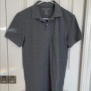 American Eagle Outfitters Charcoal Polo Shirt